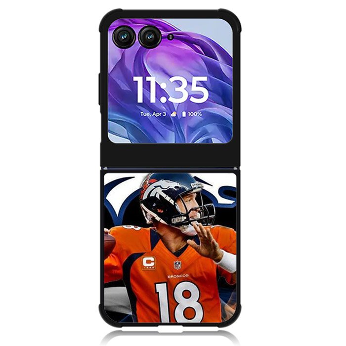 Peyton Manning Broncos Motorola Moto Razr 2024 , Moto Razr 50 Case