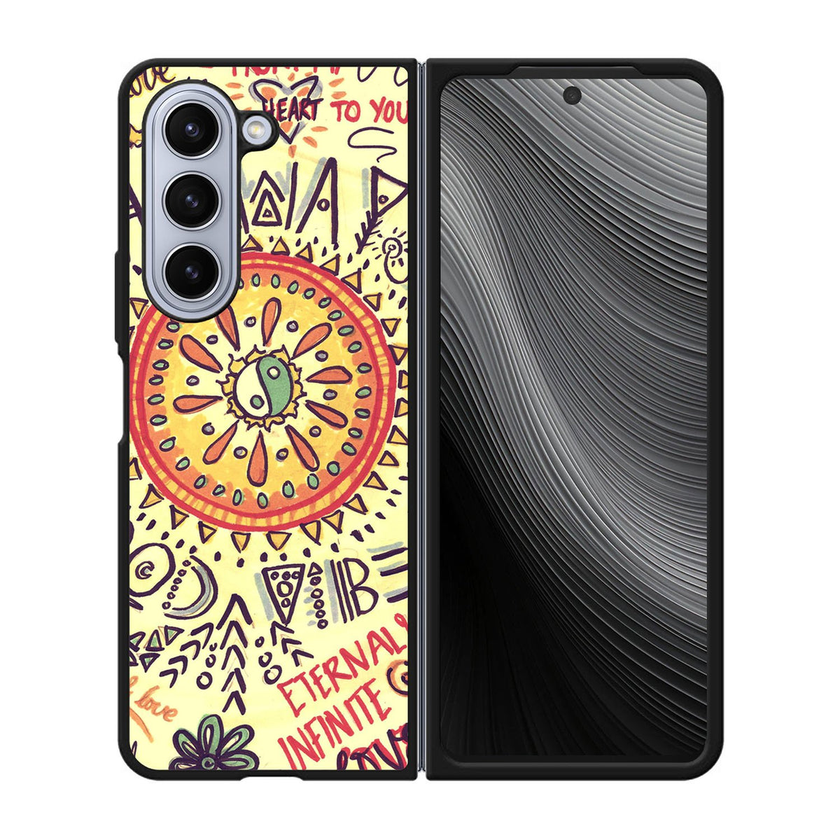American Hippie Psychedelic Case Samsung Galaxy z Fold 5 5G BC2230