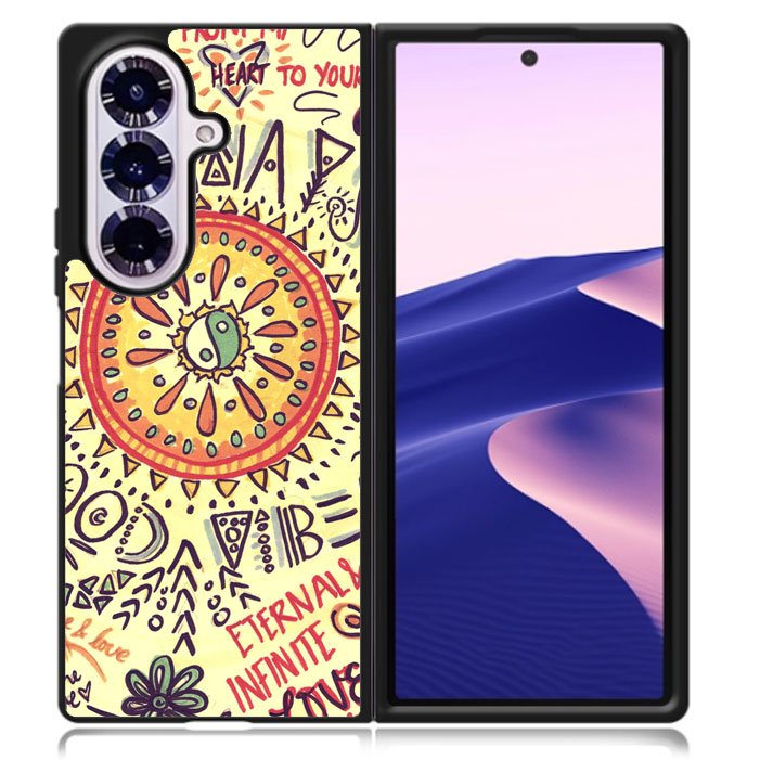 American Hippie Psychedelic Samsung Galaxy Z Fold 7 5G Case BC2230