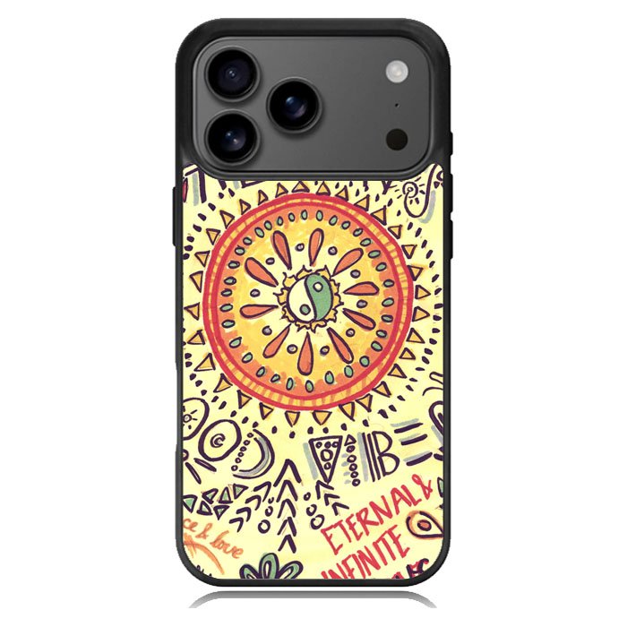 American Hippie Psychedelic iPhone 17 Pro Case BC2230