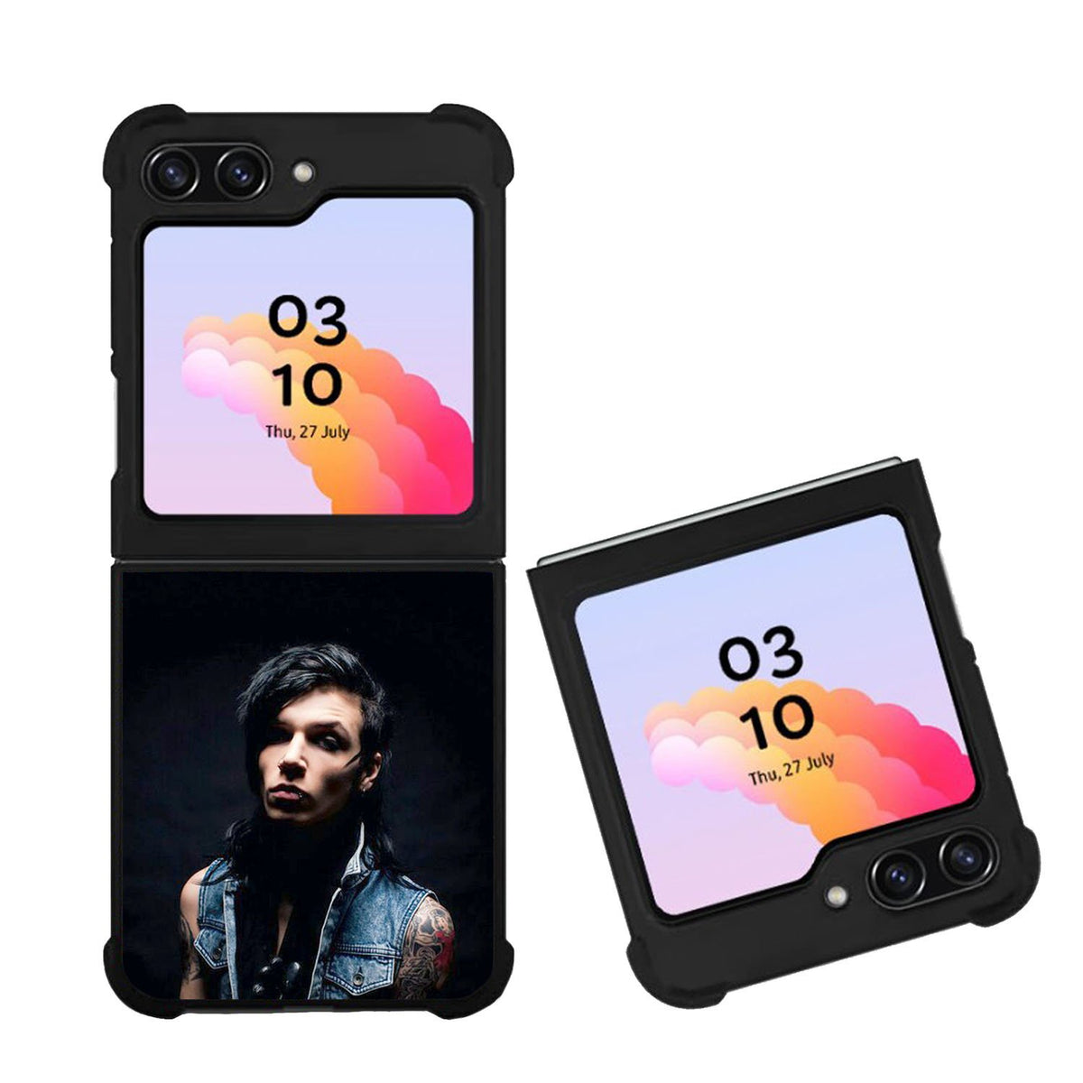 Andy Black Dark Case Samsung Galaxy Z Flip 5 5G BC2234