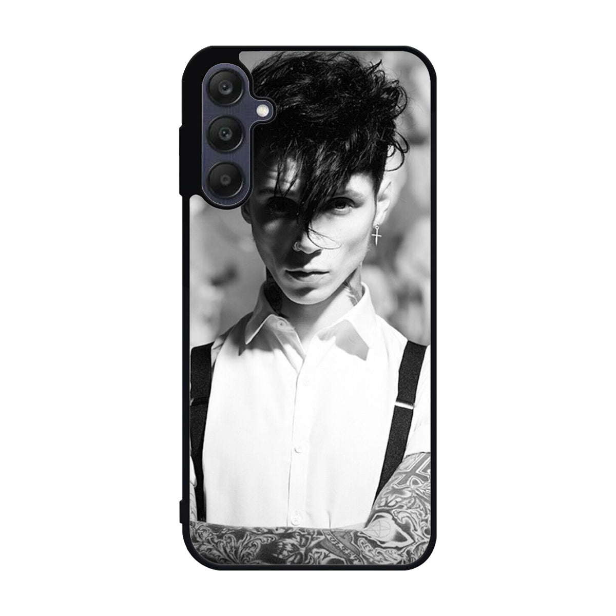 Andy Black Monochrome Samsung Galaxy A25 5G Case BC2235