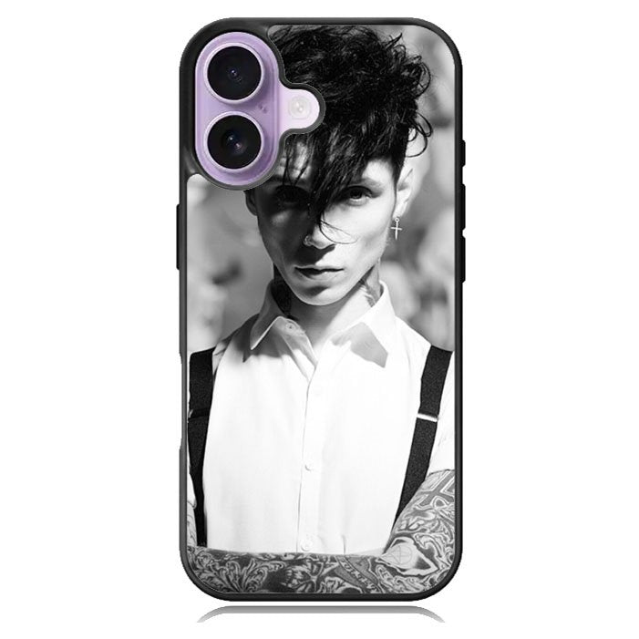 Andy Black Monochrome iPhone 17 Case BC2235