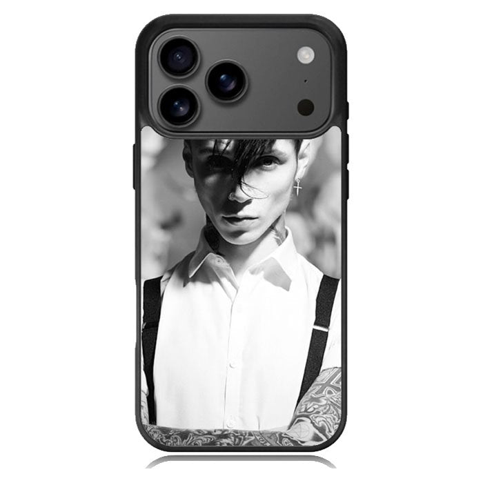 Andy Black Monochrome iPhone 17 Pro Case BC2235