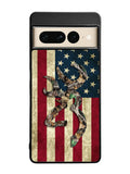 Browning Deer Real Tree Camo USA Flag Google Pixel 7 Pro Case