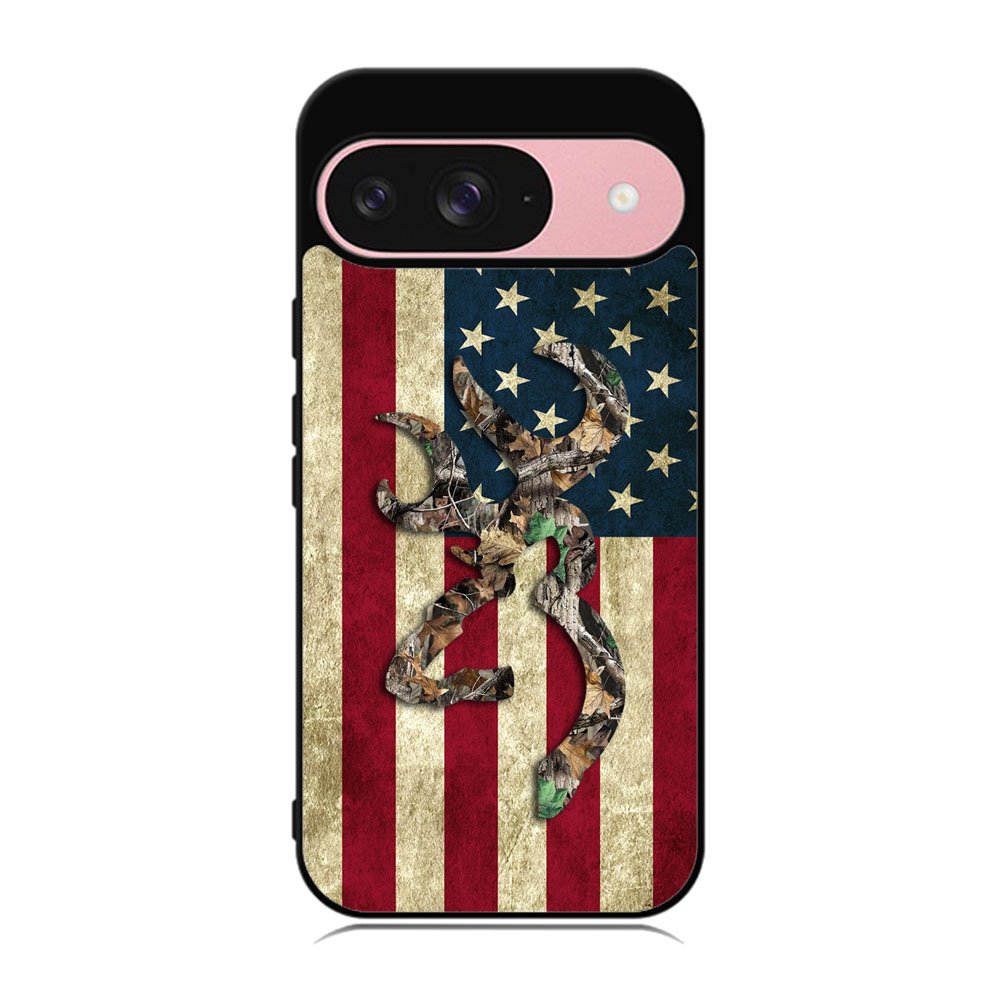 Browning Deer Real Tree Camo USA Flag Case Google Pixel 9 BC2264