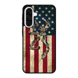Browning Deer Real Tree Camo USA Flag Samsung Galaxy A56 Case FE1380