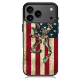 Browning Deer Real Tree Camo USA Flag iPhone 17 Pro Case BC2264