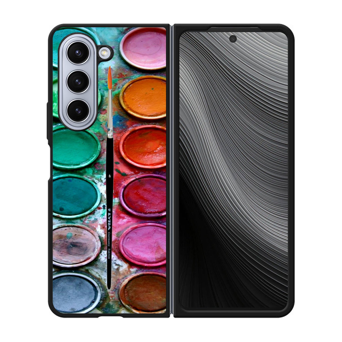 Paint Box Watercolor Case Samsung Galaxy z Fold 5 5G BC2104
