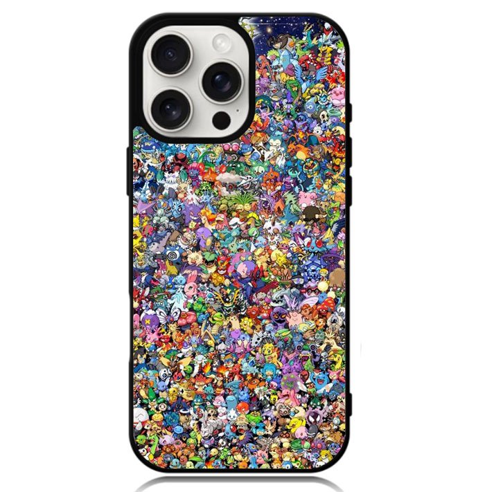 Pokemon Collage Case iPhone 16 Pro Max BC2020