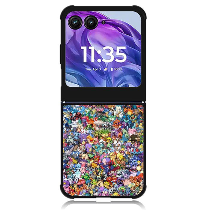 Pokemon Collage Motorola Moto Razr 2024 , Moto Razr 50 Case