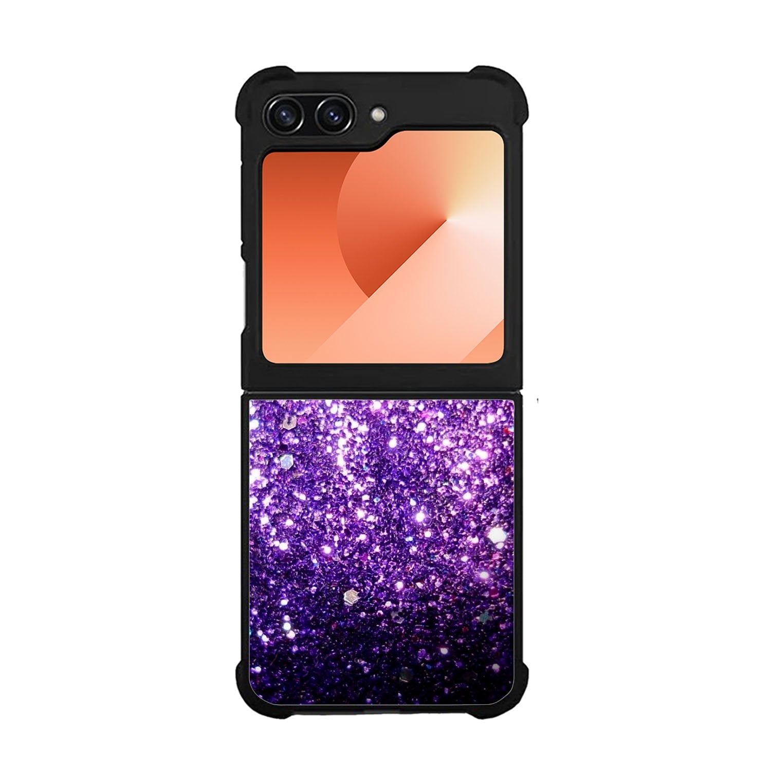 Purple Sparkling Glitter Case Samsung Galaxy Z Flip 6 5G BC2032