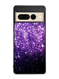 Purple Sparkling Glitter Google Pixel 7 Pro Case