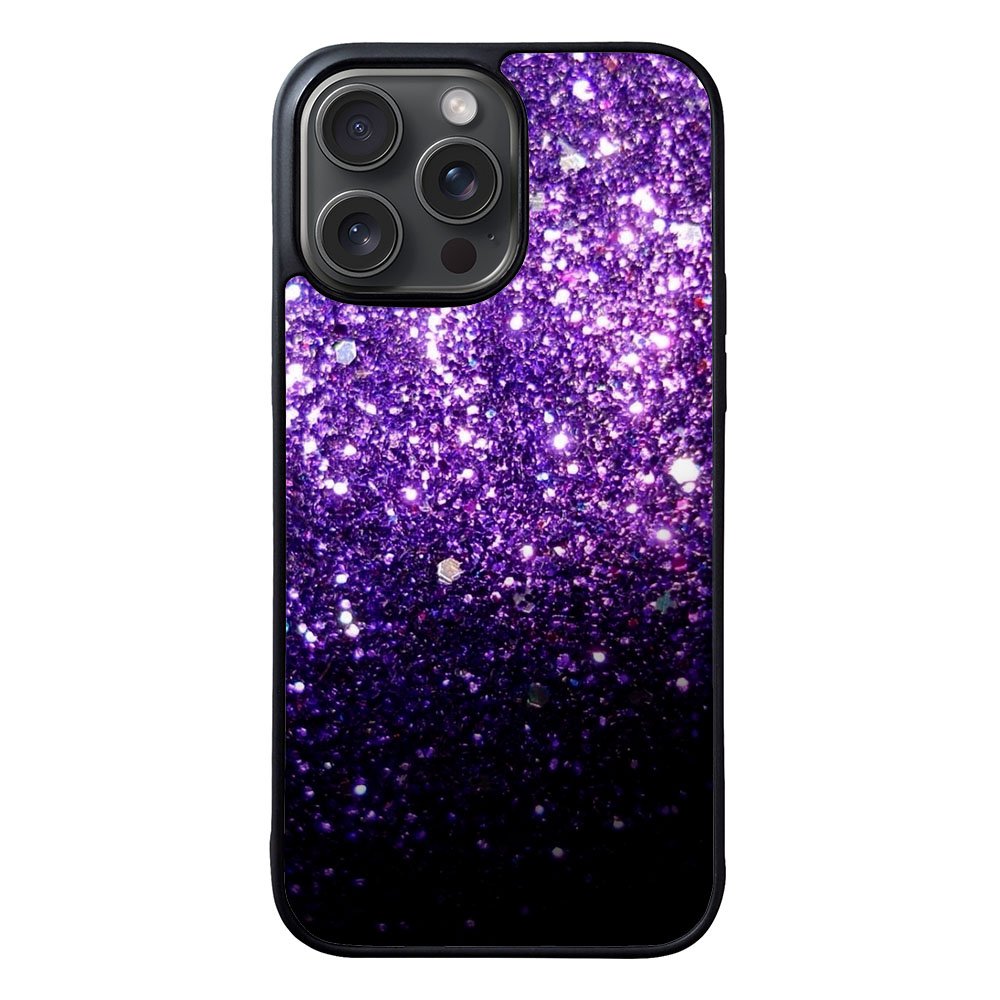 Purple Sparkling Glitter Case iPhone 15 Pro Max BC2032