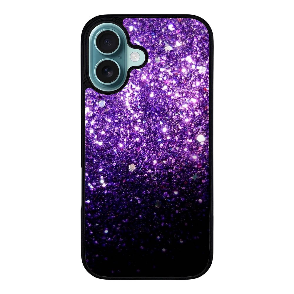 Purple Sparkling Glitter Case iPhone 16 Plus BC2032