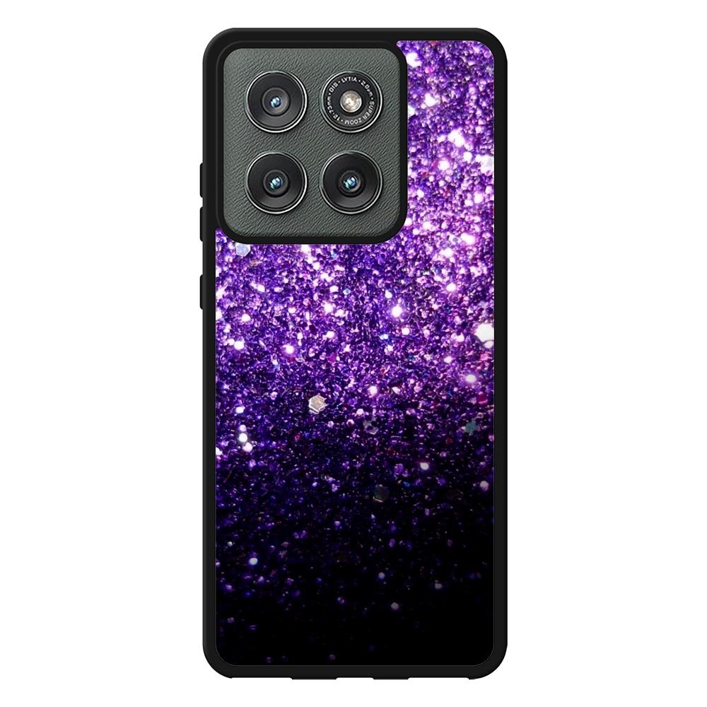 Purple Sparkling Glitter Case Motorola Moto Edge 2025 BC2032