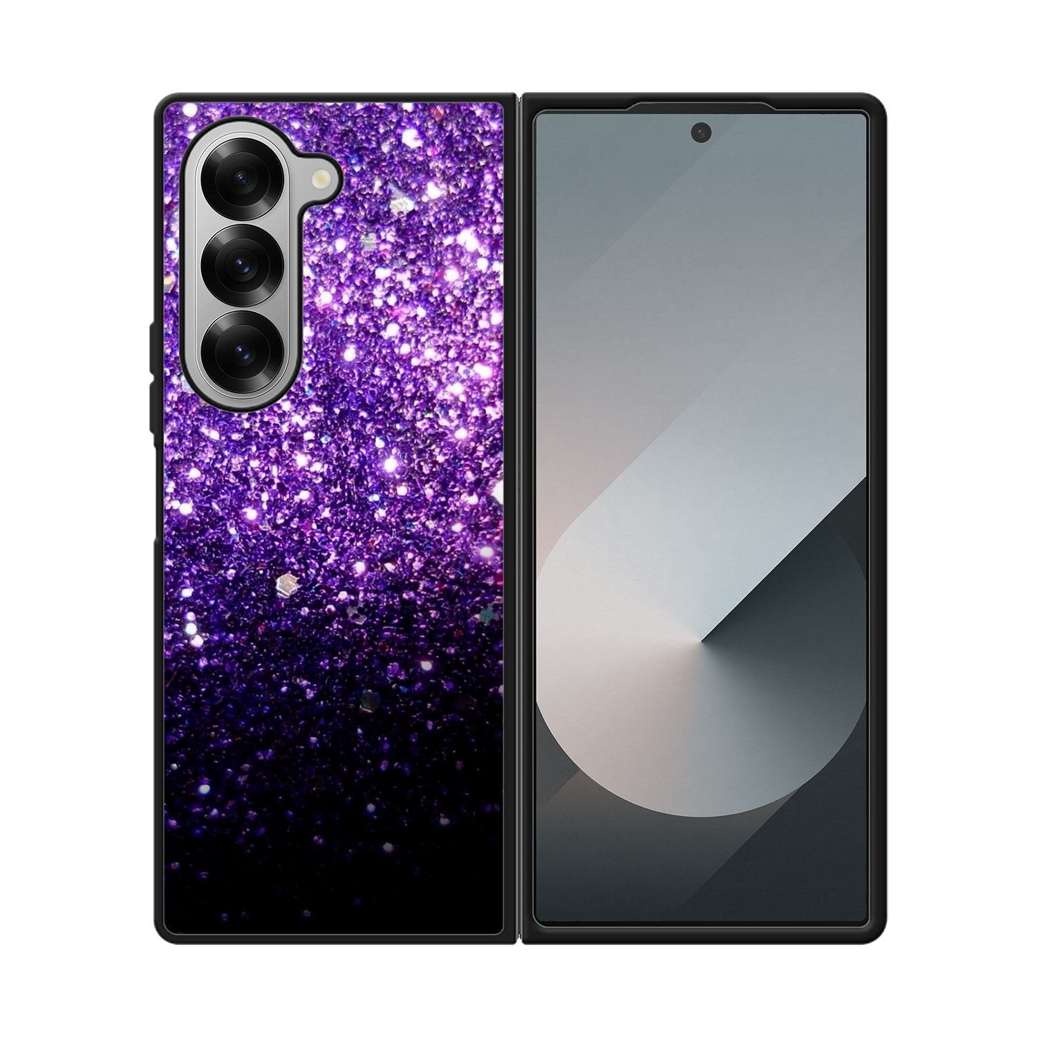 Purple Sparkling Glitter Case Samsung Galaxy Z Fold 6 5G BC2032