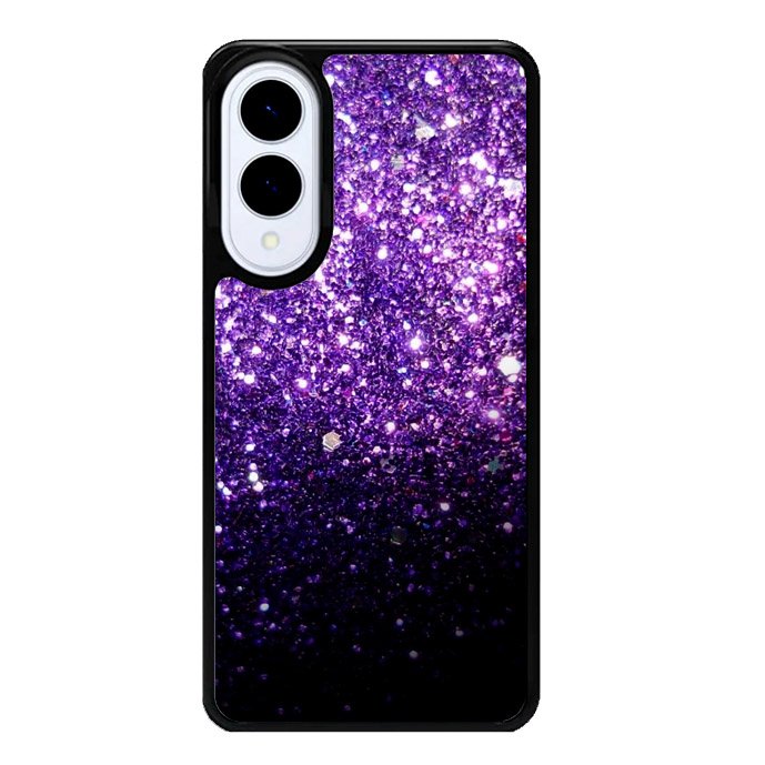 Purple Sparkling Glitter Samsung Galaxy S25 Edge Case Case