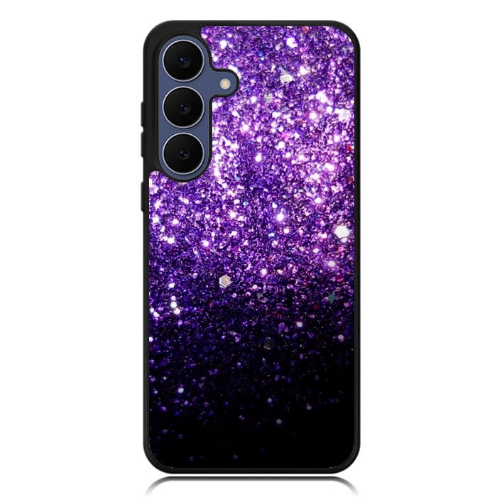 Purple Sparkling Glitter Samsung Galaxy S25 FE Case BC2032