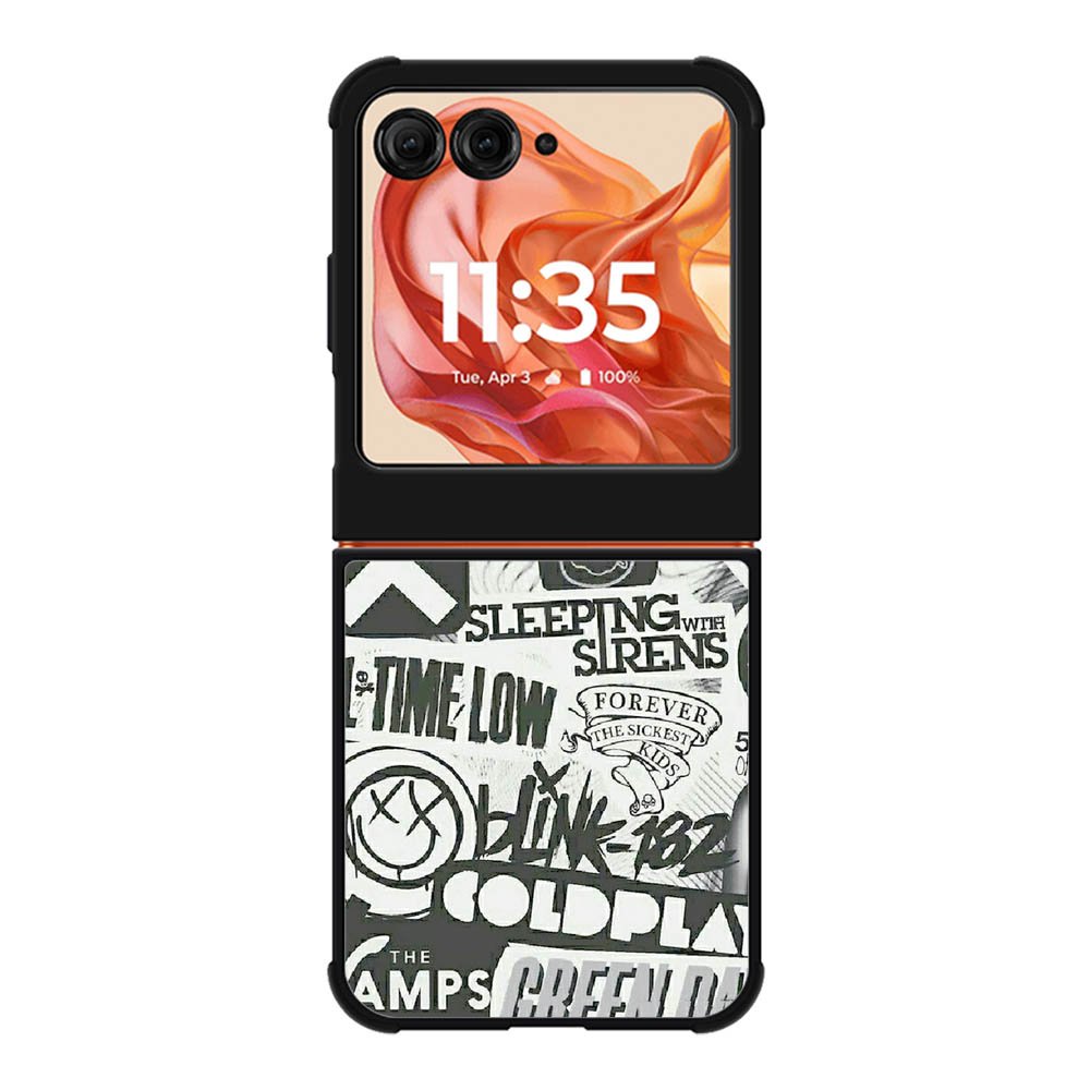 Rock Bands Tumblr Collage Motorola Moto Razr 2025/2024 , Moto Razr 60/50 Case BC2047