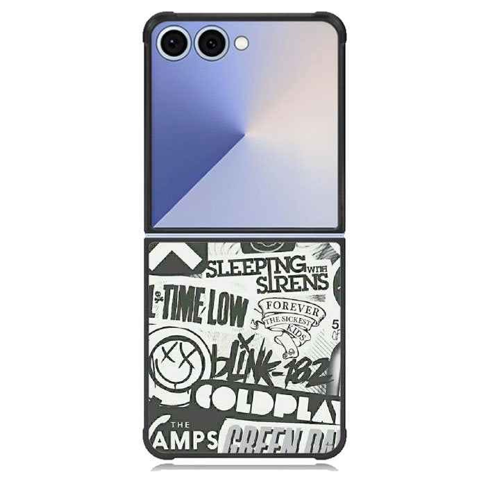 Rock Bands Tumblr Collage Samsung Galaxy Z Flip 7 Case BC2047