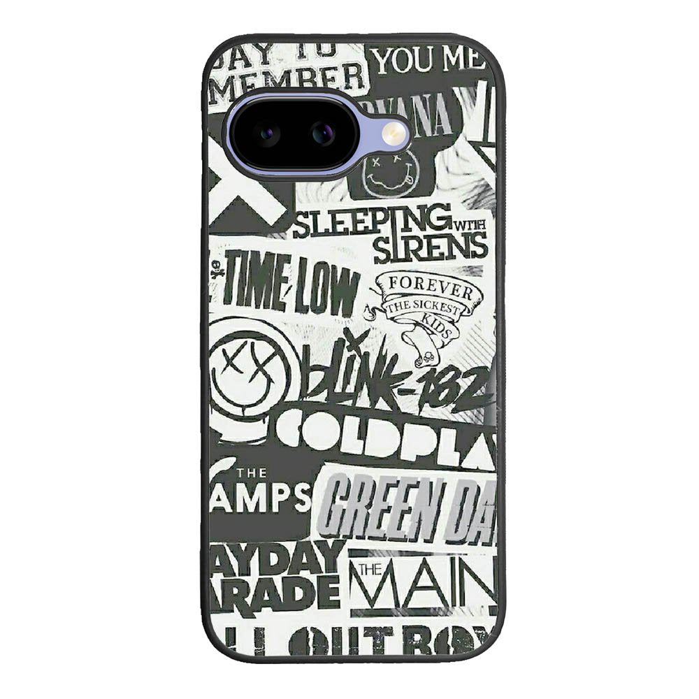 Rock Bands Tumblr Collage Google Pixel 10A Case BC2047