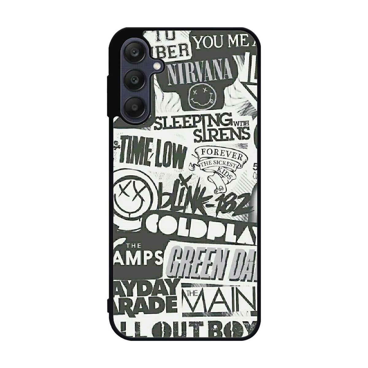 Rock Bands Tumblr Collage Samsung Galaxy A25 5G Case BC2047