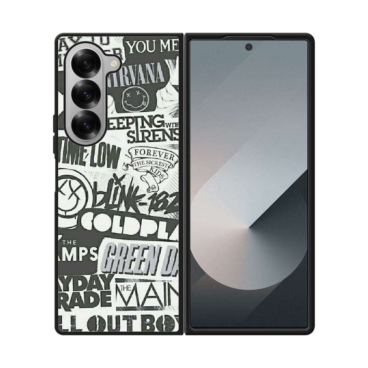 Rock Bands Tumblr Collage Case Samsung Galaxy Z Fold 6 5G BC2047