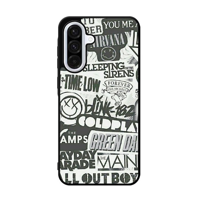 Rock Bands Tumblr Collage Samsung Galaxy A36 Case BC2047
