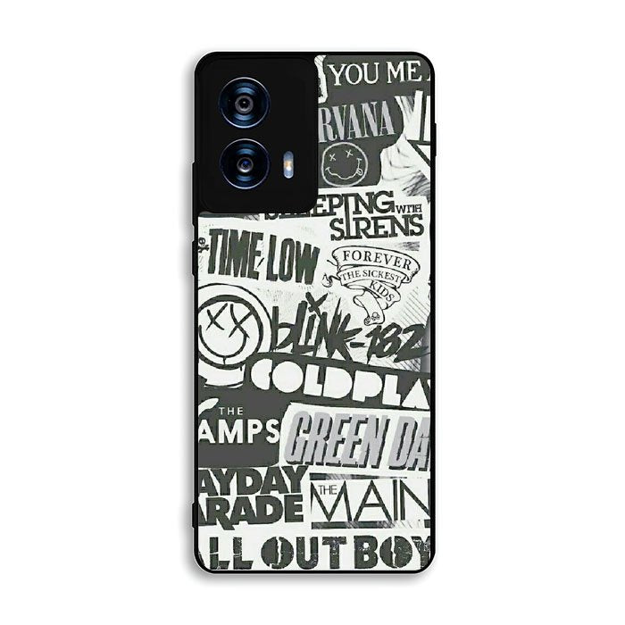 Rock Bands Tumblr Collage Motorola Moto G Power 5G 2024 Case BC2047