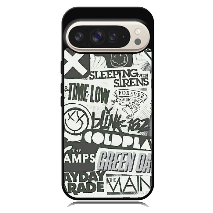 Rock Bands Tumblr Collage Google Pixel 10 | Google Pixel 10 Pro Case BC2047