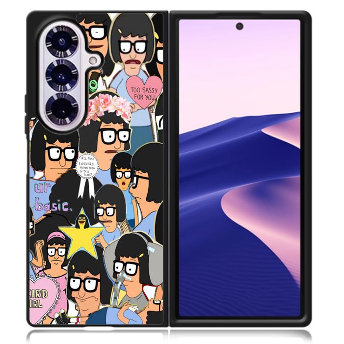 Tina Belcher Collage Bob's Burgers Samsung Galaxy Z Fold 7 5G Case BC2013