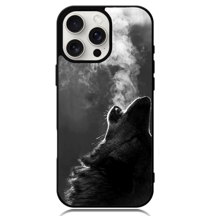 Wolf Howling Smoke Case iPhone 16 Pro BC1981