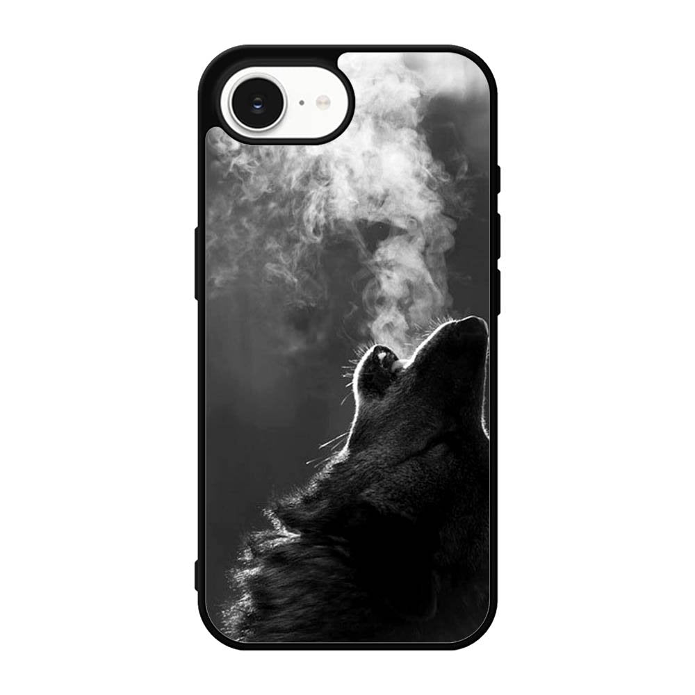 Wolf Howling Smoke iPhone 16e Case BC1981