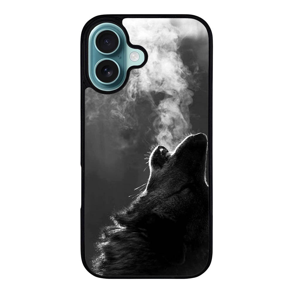 Wolf Howling Smoke Case iPhone 16 Plus BC1981
