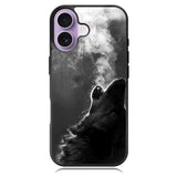 Wolf Howling Smoke iPhone 17 Case BC1981