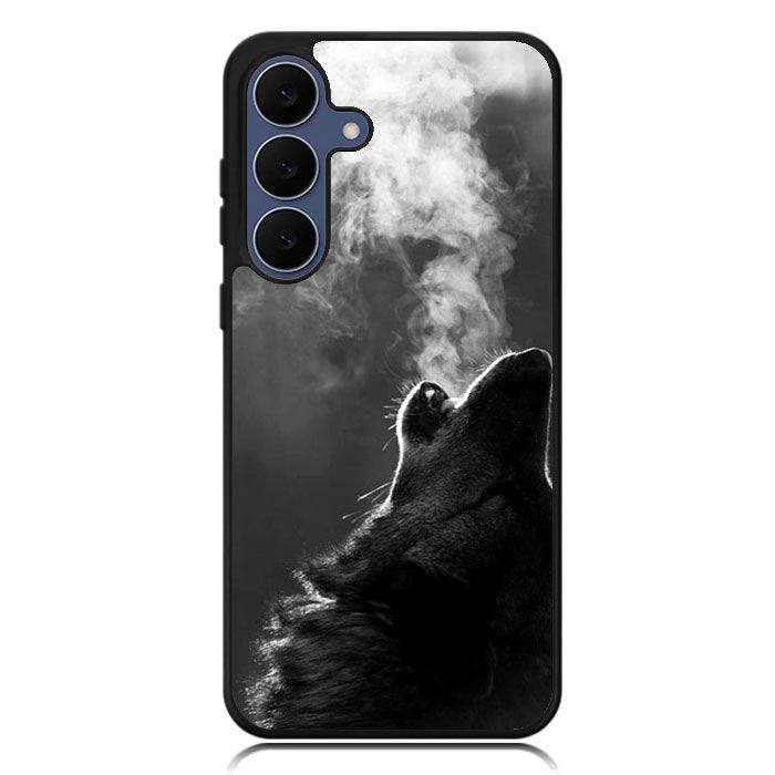 Wolf Howling Smoke Samsung Galaxy S25 FE Case BC1981
