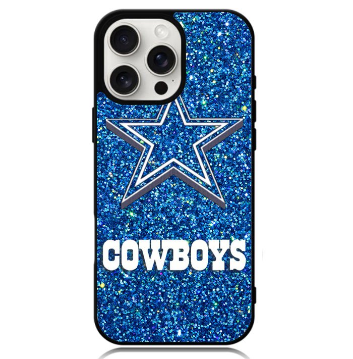 Dallas Cowboys Sparkling Glitter Case iPhone 16 Pro BC2191