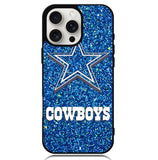 Dallas Cowboys Sparkling Glitter Case iPhone 16 Pro Max BC2191