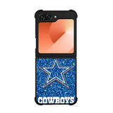 Dallas Cowboys Sparkling Glitter Case Samsung Galaxy Z Flip 6 5G BC2191