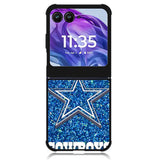 Dallas Cowboys Sparkling Glitter Motorola Moto Razr 2024 , Moto Razr 50 Case