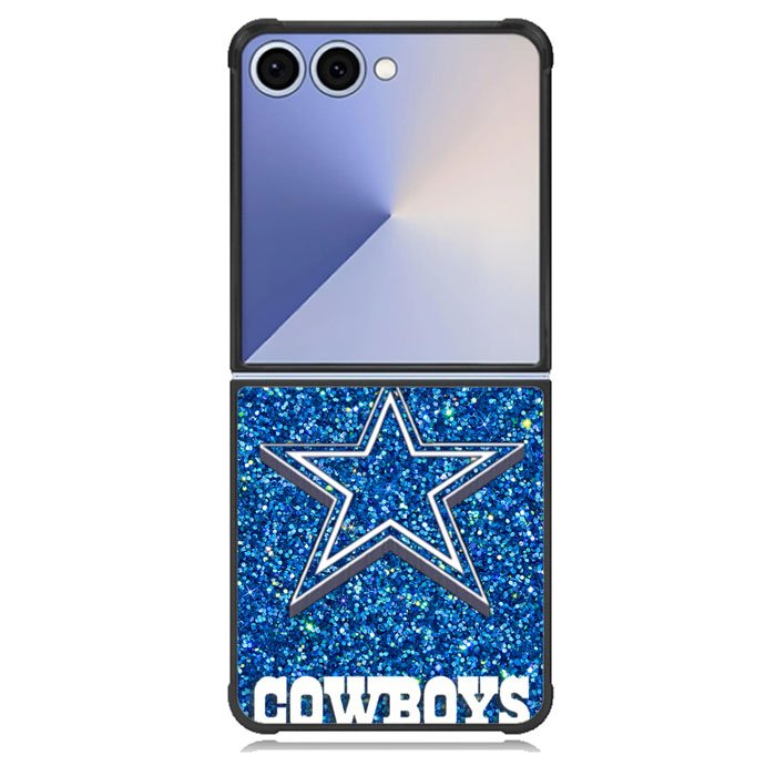 Dallas Cowboys Sparkling Glitter Samsung Galaxy Z Flip 7 Case BC2191