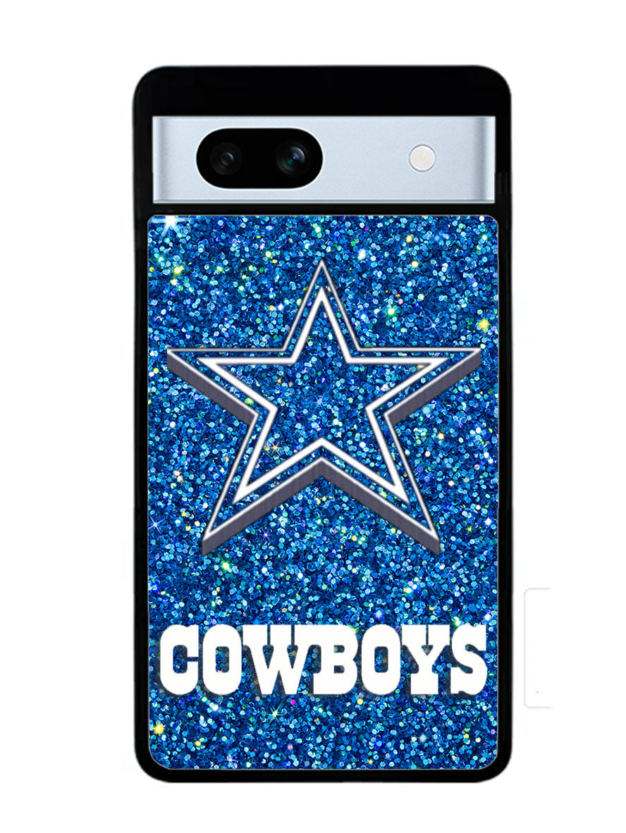 Dallas Cowboys Sparkling Glitter Google Pixel 7A Case