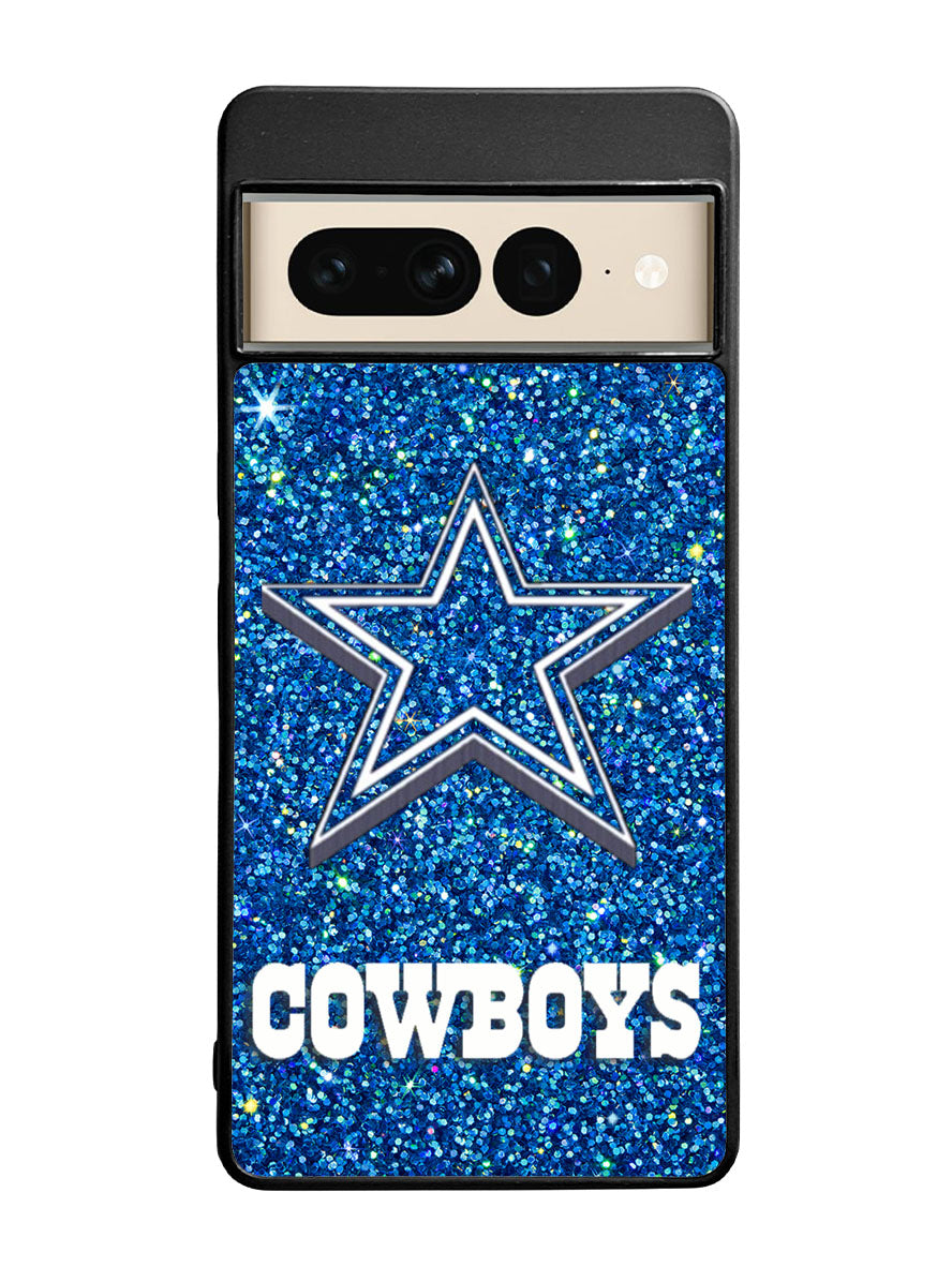 Dallas Cowboys Sparkling Glitter Google Pixel 7 Pro Case