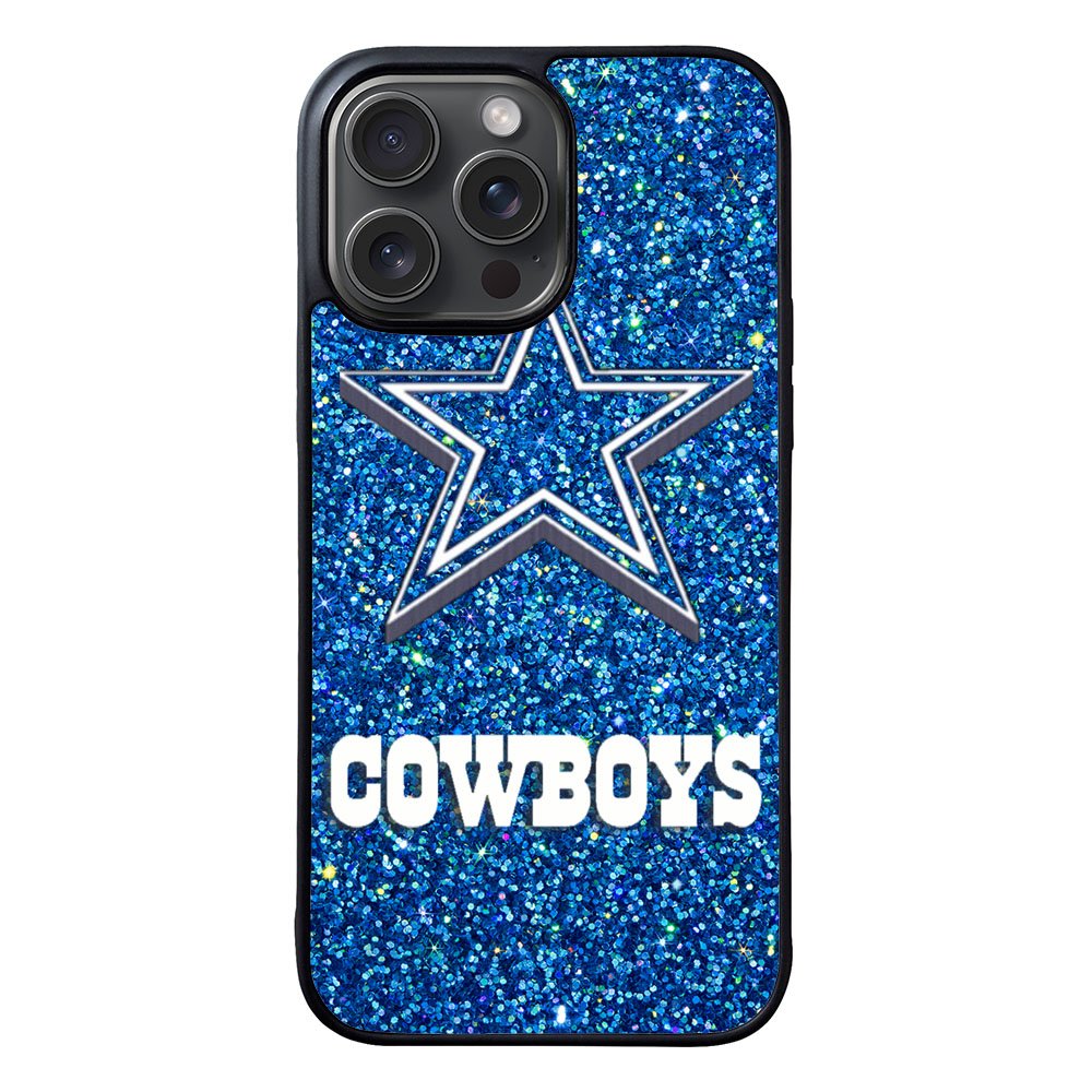 Dallas Cowboys Sparkling Glitter Case iPhone 15 Pro BC2191