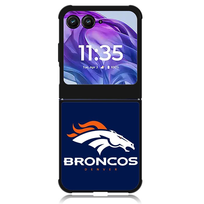 Denver Broncos Logo 2nd Motorola Moto Razr 2024 , Moto Razr 50 Case