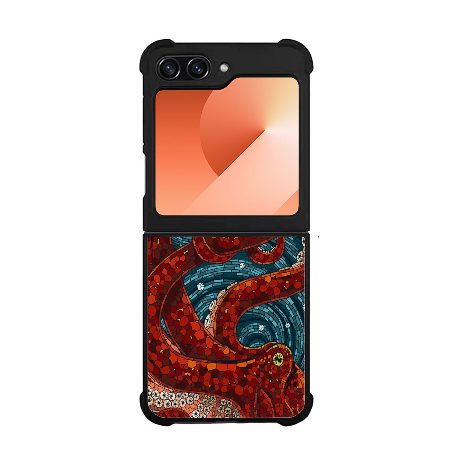Kraken Octopus Stained Glass Case Samsung Galaxy Z Flip 6 5G BC2155