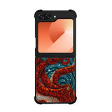 Kraken Octopus Stained Glass Case Samsung Galaxy Z Flip 6 5G BC2155
