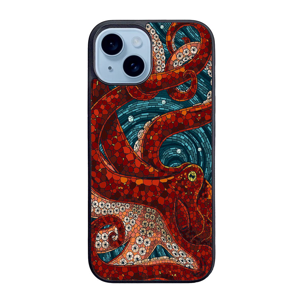 Kraken Octopus Stained Glass Case iPhone 15 BC2155