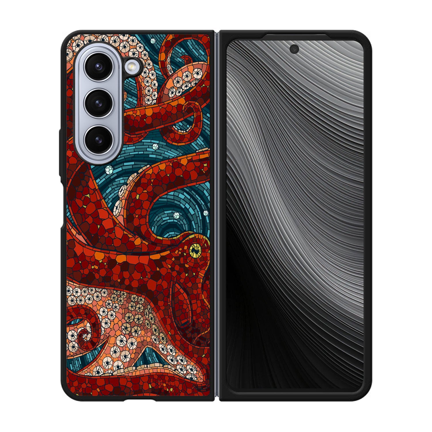 Kraken Octopus Stained Glass Case Samsung Galaxy z Fold 5 5G BC2155
